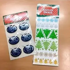 未使用！クリスマス シール 2枚セット