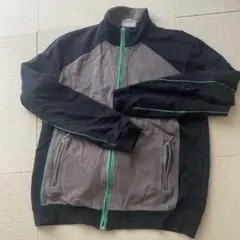 ジップアップジャケット 黒・グレー・緑