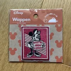 ミニーマウス ワッペン ピンク 4.7cm x 5.8cm