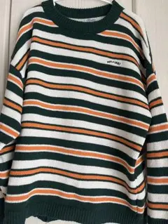 【新品未使用品】Brudine ストライプニットセーター