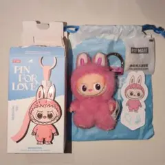 ラブブ ぬいぐるみ イニシャルQ PIN FOR LOVE 正規品