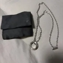 POLICE リング型ステンレスネックレス
