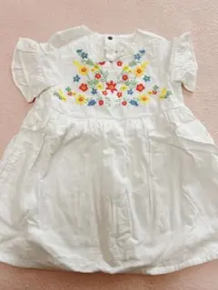 スラップスリップ　90 花刺繍ワンピース