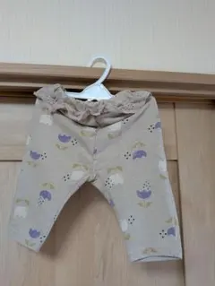 【即購入OKです！！】ベージュ 花柄 パンツ 80cm
