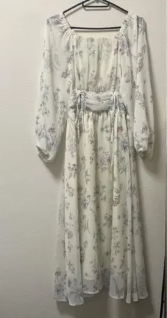 【美品】プロポーションボディドレッシング　フラワープリントワンピース　PS