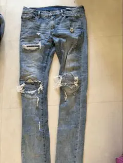 mnml ミニマル ダメージデニム 32