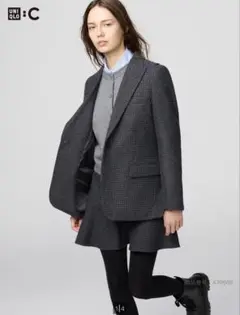 ツイードテーラードジャケット　ユニクロ　L