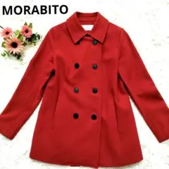 美品✨モラビトブラン　ウール100%コート　ミドル丈Aライン　ベルト　レッド 2025年最新】MORABITO ファッションの人気アイテム - メルカリ