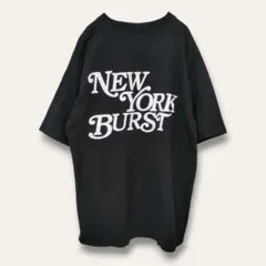 【ニューヨークバースト】バックロゴTシャツ　黒　M　ユニセックス　カジュアル