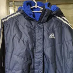 adidas ベンチコート 140/64 ネイビー/ブルー発送可能!!