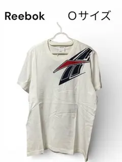【新品】ReebokリーボックＴシャツ ロゴデザインＯサイズ 白