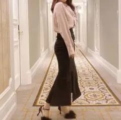 pomme d'amour デニムマーメイドスカート