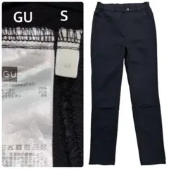 【SALE】GU●ウルトラ ストレッチ レギンス パンツ●S●黒●ブラック