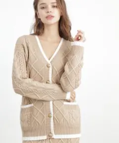 PINKY&DIANNE ニットカーディガン