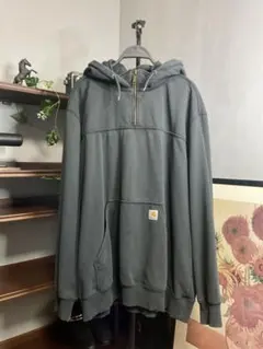 a*5様 Carhartt ハーフジップ 2XL パーカー　ブラック