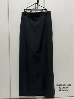 SENSE OF PLACE リネンライクスリットタイトスカート