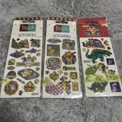 平成当時物⭐︎ ディズニー　シール　プーさん　ミッキー　キラキラ　未使用