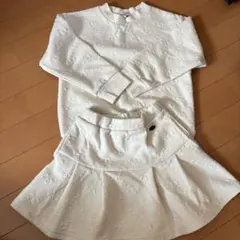 ブランシェス　リボン柄セットアップ　１１０センチ