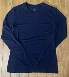 UNIQLO C 極暖ヒートテックカシミヤブレンドクルーネックT ネイビー　L