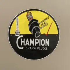 Champion スパークプラグエナメルプレート