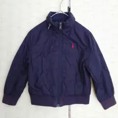 ポロ ラルフローレン キッズ ネイビー ジップアップ 防寒 フード ジャンパー