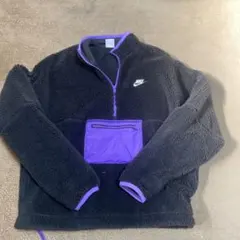 Nike フリースジャケット Sサイズ ブラック/パープル