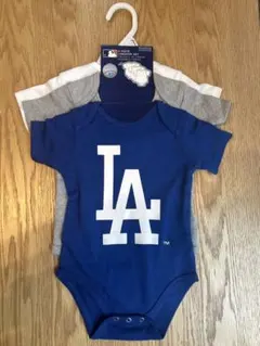 ロサンゼルス・ドジャースロンパースセット　6m-9m