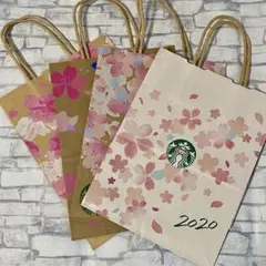 【美品】スターバックス 紙袋 さくら SAKURA 4種類1枚ずつ