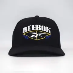 90s 台湾製 リーボック ビンテージ キャップ ブラック 刺繍 Reebokのサムネイル