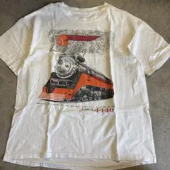 90s USA製 蒸気機関車プリントTシャツ