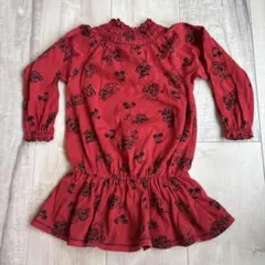 ヒスミニ☆赤ワンピース　90cm