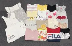 ８０cm まとめ売り 女の子　slap slip FILA あり　長袖　半袖のサムネイル