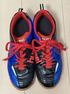 体育館シューズ　(靴底飴色)フットサル　サッカー　22.5cm