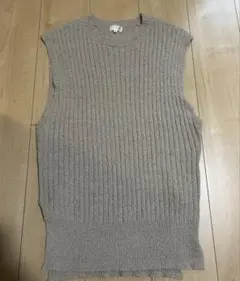 ノースリーブ　サマーニット　夏　ベージュ　大人