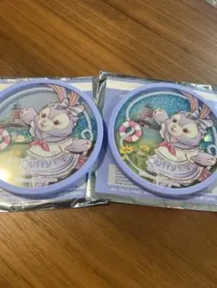 新品　ステラルー　香港ディズニー　ランダム　ダッフィーフレンズ　コースター 2個