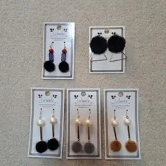 ファー ピアスまとめ売り 新品