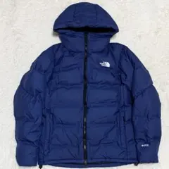 【未使用に近い】ザノースフェイス ダウン ビレイヤーパーカ フラッグブルー M