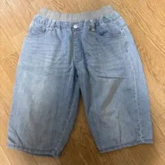 デニム ボトムス ハーフパンツ キッズ ジーンズ 160