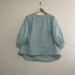 ハンドメイド　レディース　春ブラウス　七〜八分袖♬