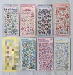 7点セットサンリオキャラクター シール ボンボンドロップシール シナモロール