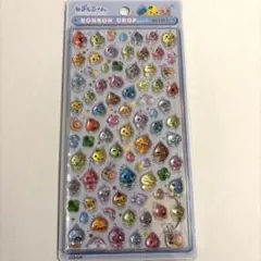 ボンボンドロップシールミニ　しずくちゃん森のなかまたち