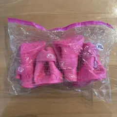 ドッグシューズ （ピンク色）4個セット XLサイズ