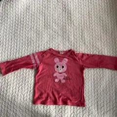 HOT BISCUITS ピンク 長袖カットソー　100