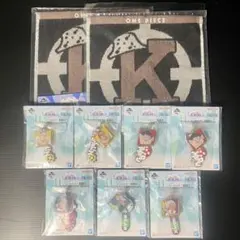 ワンピース 一番くじ　ハンドタオル キーホルダー G賞 H賞 戦桃丸 黄猿