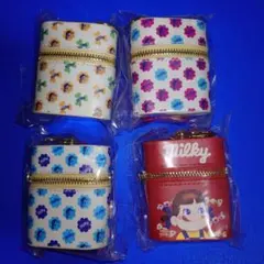 TAITO限定 ミルキー スカーフ付きチャームポーチ 4種セット