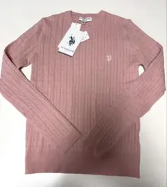 U.S.POLO ASSEN.ケーブルニット　ピンク