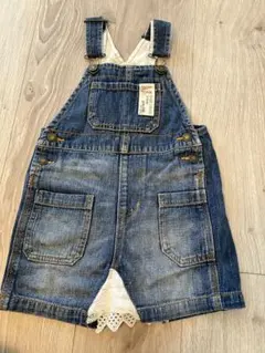 JUNK STORE デニムサロペット レース切替のサムネイル