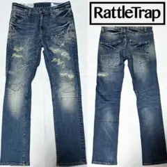 美品 Rattle Trap ラトルトラップ ダメージ 加工 デニム ストレッチのサムネイル