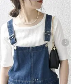 【美品】SHIPS any シップス テレコリブ Tシャツのサムネイル