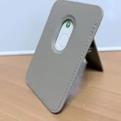 MagSafe対応 スマホスタンド　未使用 カード2枚収納　ベージュ